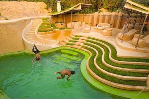 My 365Days Building Luxury Dream House Full Furniture and Beautiful Pool Summer Holiday in Jungle