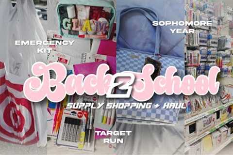 BACK TO SCHOOL SUPPLY SHOPPING + HAUL | SOPHOMORE YEAR