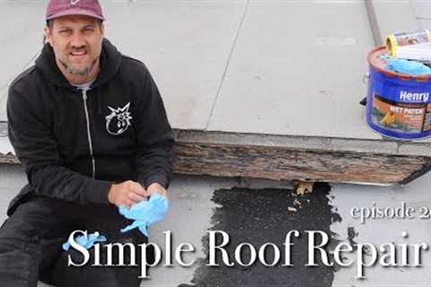 how to do a roof repair using Henry wet patch
