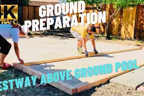 Base For Above Ground Pool Foundation Site Preparation Ground Leveling Set up For Above Ground Pools