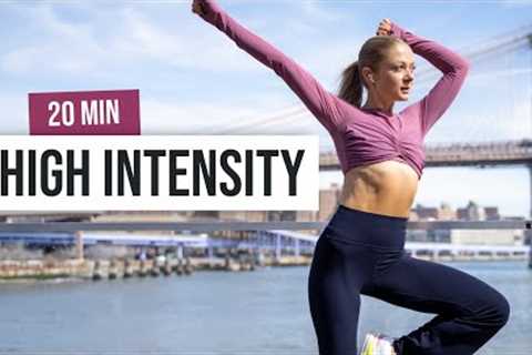 20 MIN SWEATY CARDIO HIIT (NEW YORK SPECIAL) - All Standing Home Workout - No Equipment - No Repeats