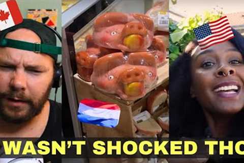 Canadian Guy Reacts to The Culture Shock of Grocery Shopping in the Netherlands