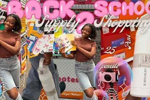*CHEAP* BACK TO SCHOOL SUPPLY SHOPPING AT TARGET 2025 + WALMART | SENIOR YEAR EDITION