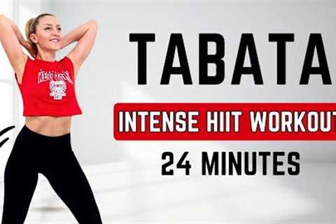 🔥24 MIN TABATA HIIT Full Body🔥Super Sweaty Workout🔥No Equipment🔥No Repeat🔥Intense Home..