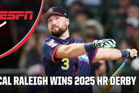 HR DERBY STATCAST ⚾️ Cal Raleigh hits 18 HOME RUNS in the finals to win the 2025 title 🏆😤 | ESPN..