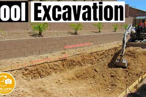 POOL EXCAVATION DIG - TIMELAPSE VIDEO - HOW TO DIG FOR A POOL