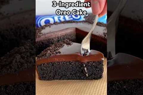 3-Ingredient Oreo Cake #shorts #oreo #baking