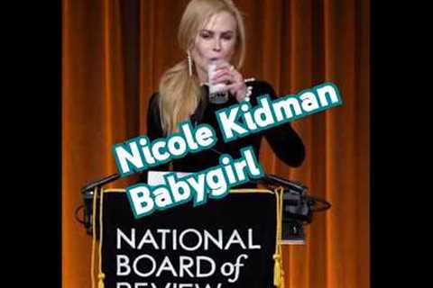 Nicole Kidman Surprises the Crowd by Drinking Milk During Her Acceptance Speech!#nicolekidman#shorts