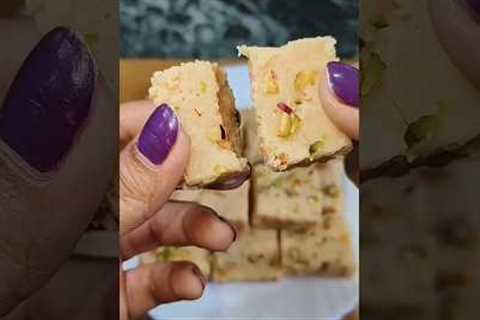 Milk powder barfi || easy traditional sweets recipes #easydessert #sweetdish #ytshorts #food #viral
