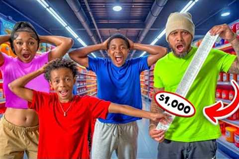 GROCERY SHOPPING CHALLENGE WITH AHVI, QJ &amp; AHMIR  🛒 *summer haul*
