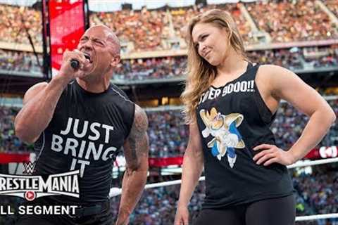 FULL SEGMENT - The Rock and Ronda Rousey confront The Authority: WrestleMania 31 (WWE Network)