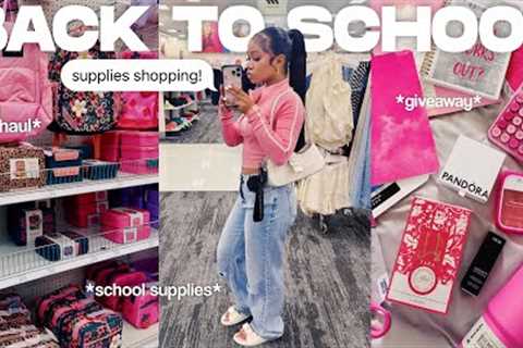 BACK TO SCHOOL SUPPLIES SHOPPING + HAUL 2025 | *huge giveaway* Victory Marrie