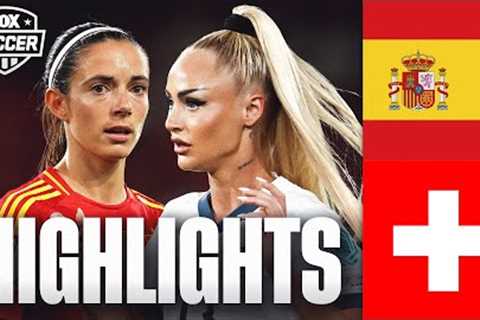 Spain vs. Switzerland UEFA Women's Euro 2025 Highlights | FOX Soccer