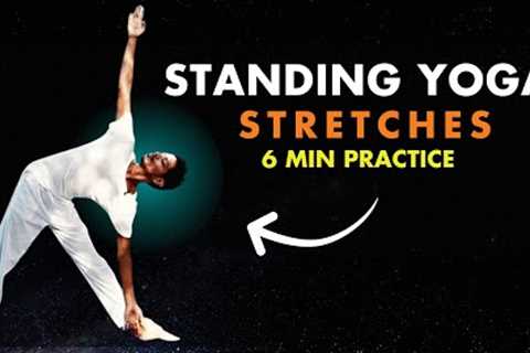 6 min Standing Morning Yoga Stretch | Morning Stretch Standing #morning #streching