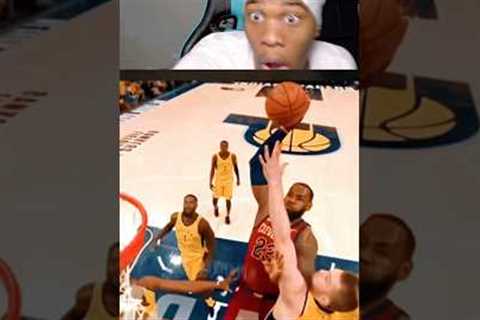 LeBron Vault is so crazy #basketball #nba #reaction #lebron #dunk