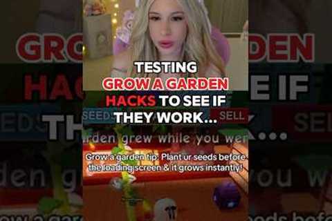 TESTING “GROW A GARDEN” HACKS To See If They Work!