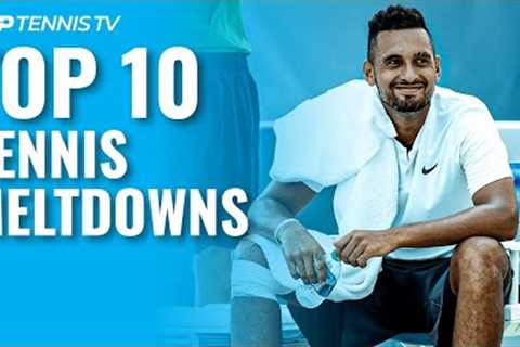Top 10 ATP Tennis Meltdowns &amp; Angry Moments!
