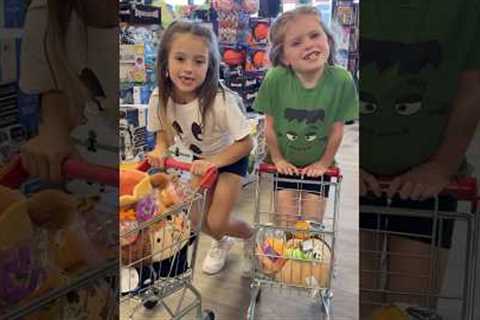 I’ll buy ANYTHING that fits into a MINI SHOPPING CART at LEARNING EXPRESS 🛒🎃 #shorts