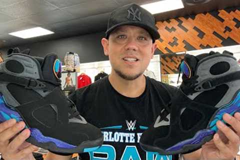 Air Jordan 8 Aqua 2025 Review Sneaker shopping Mall Vlog Happy Bday 