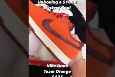 UNBOXING A $1000 SNEAKER MYSTERY BOX. DID I GET A W OR L?! #shorts