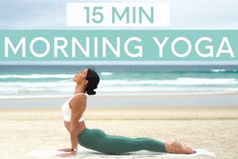 15 MIN MORNING YOGA FLOW || Wake Up &amp; Feel Energised