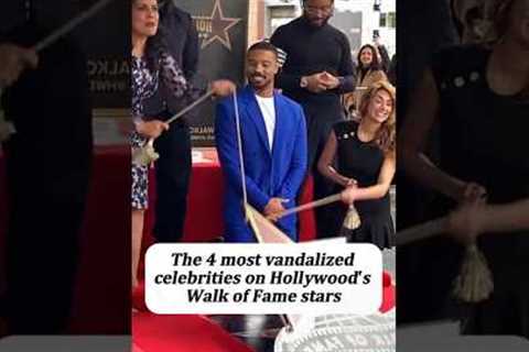 The 6 most vandalized celebrities onHollywood's Walk of Fame stars#celebrity #celebrities #movie