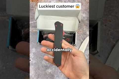 He ended up getting THESE… #knives #mysterybox #unboxing #knife