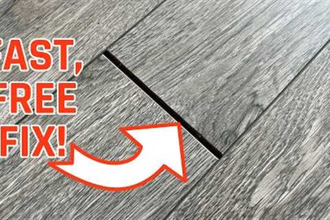 Two FREE and Cheap Ways to Fix Gaps In Your Floor
