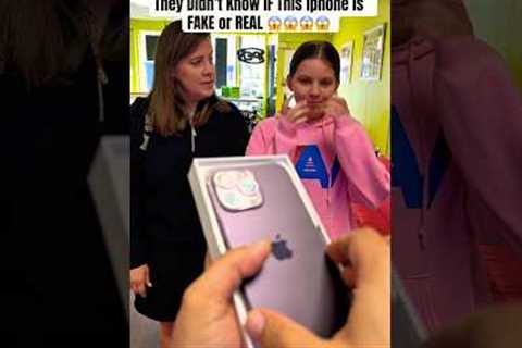 She Got SCAMMED with FAKE iPhone 😱 #shorts #moneytalkswireless #iphone16promax #apple #fyp