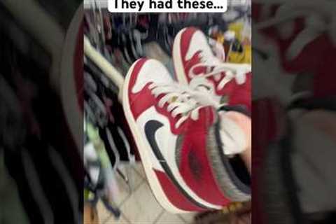 this thrift had MULTIPLE Jordan 1’s😭#sneaker #shoes