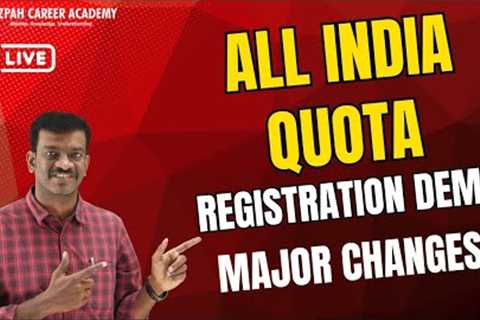 All India Quota Registration Demo - Major Changes in Registration Process 2025 - Mizpah Academy