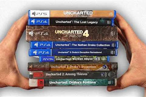 Unboxing every Uncharted for Sony PlayStation + Gameplay Evolution | PS3, PS4, PS5, Vita