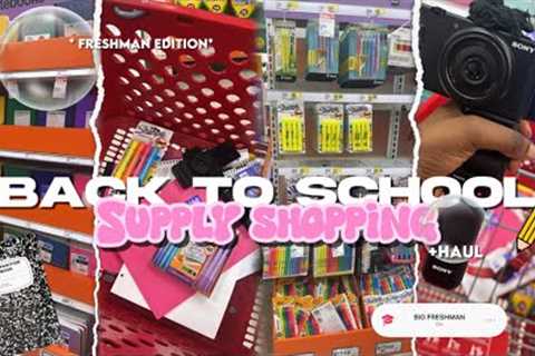 BACK TO SCHOOL SUPPLY SHOPPING +HAUL 2025 📓✏️ *freshman year* (target)