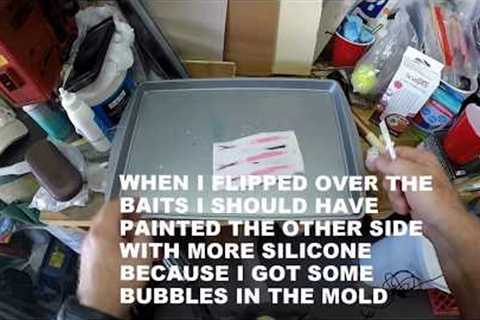RTV SILICONE MOLDS TO MAKE SOFT PLASTIC FISHING BAITS