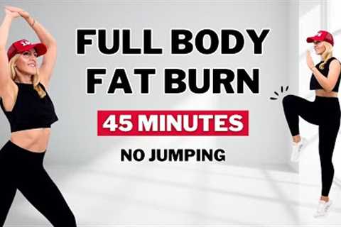 🔥45 MIN SWEATY HIIT🔥FULL BODY FAT BURN🔥All Standing🔥No Jumping🔥No Repeat🔥#weightlosschallenge
