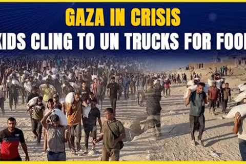 Desperate Scenes in Gaza: Children Climb UN Trucks Amid Flour Shortage &amp; Famine Fears