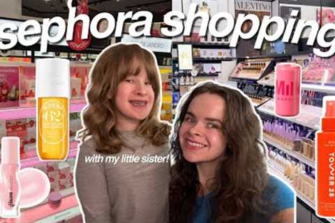 SEPHORA SHOPPING WITH MY LITTLE SISTER | No Budget Shopping Spree 🛍