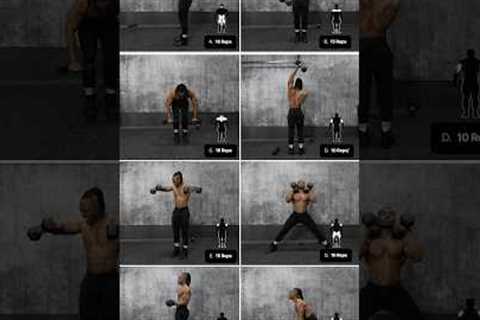 Full body dumbbell workout to build muscle &amp; burn fat (no bench)
