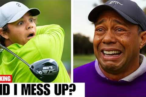 Tiger Woods FACE SAYS IT ALL.. Charlie Woods COLLAPSES At US Junior!