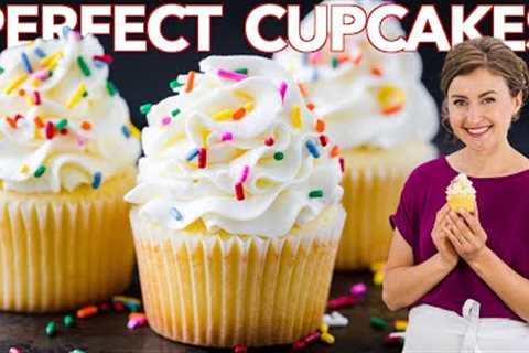 How to Get PERFECT VANILLA CUPCAKES Every Time