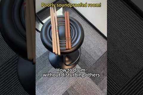 Playing drums in a room with poor sound insulation will not disturb others.#aeroband #pocketdrum