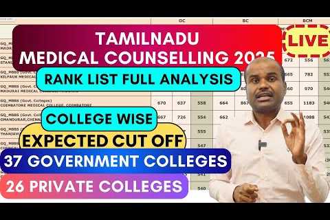 🔴LIVE | TN MBBS Counseling 2025 | Rank List | Expected Cut Off | ALL Govt &amp; Private Medical..