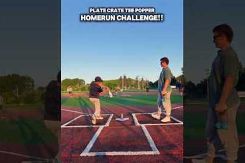 Plate Crate Tee Popper HOMERUN CHALLENGE‼️⚾️🔥 #d1 #baseballszn #platecrate #homerunderby #hitting