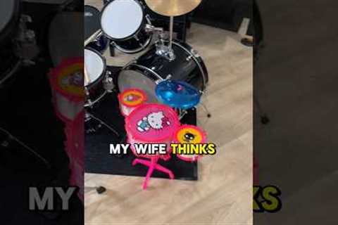This toy drumset actually sounds NOT BAD 🤣