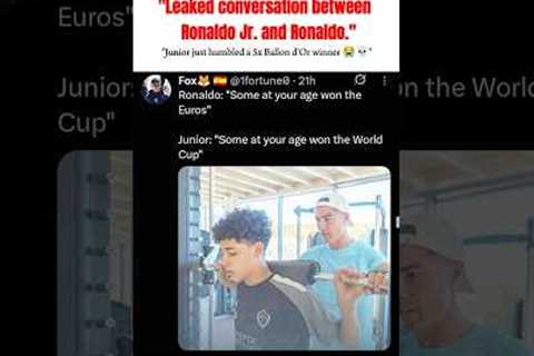 Just for fun | Ronaldo jr #ronaldo #ronaldojr #funnyfootball #humor #soccer #realmadrid #trendingnow