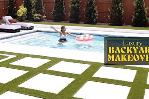 Our Insane POOL &amp; PATIO TRANSFORMATION! (the full process)