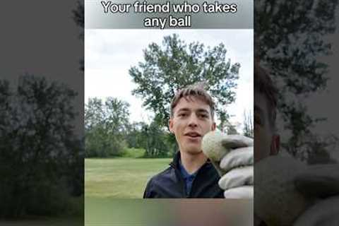 When your friend plays with any golf ball | JRG #golf #golfer