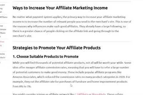 How I Made $100,000 in Passive Income with Affiliate Marketing in the U.S.