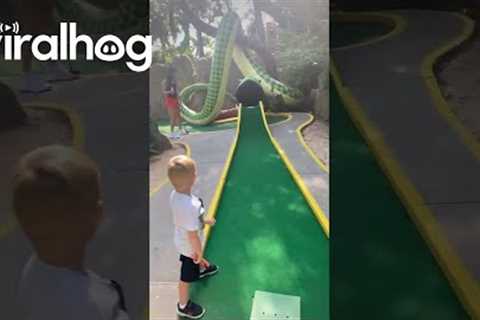 Casually Crazy Miniature Golf Hole-In-One || ViralHog