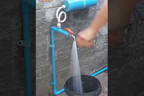 Amazing ideas how to fix PVC pipe low water pressure #shorts #foryou